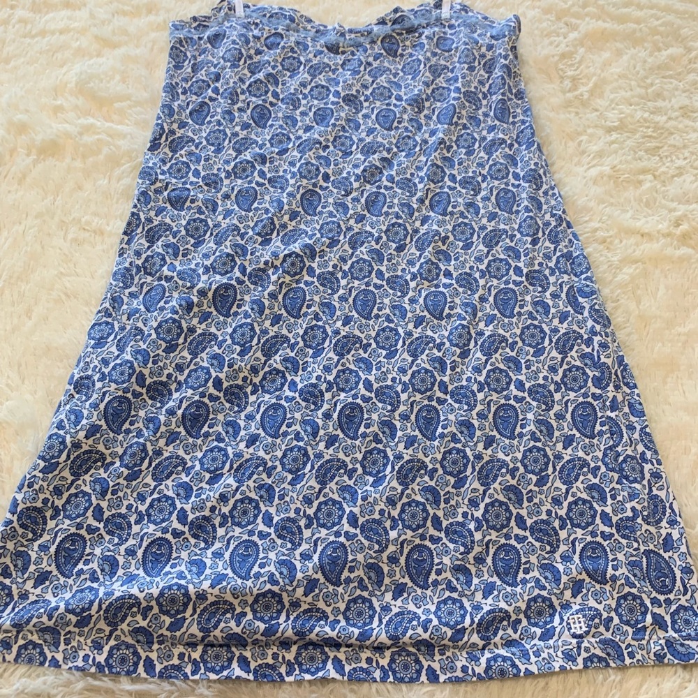 Tommy Hilfiger blue & white paisley print nightie